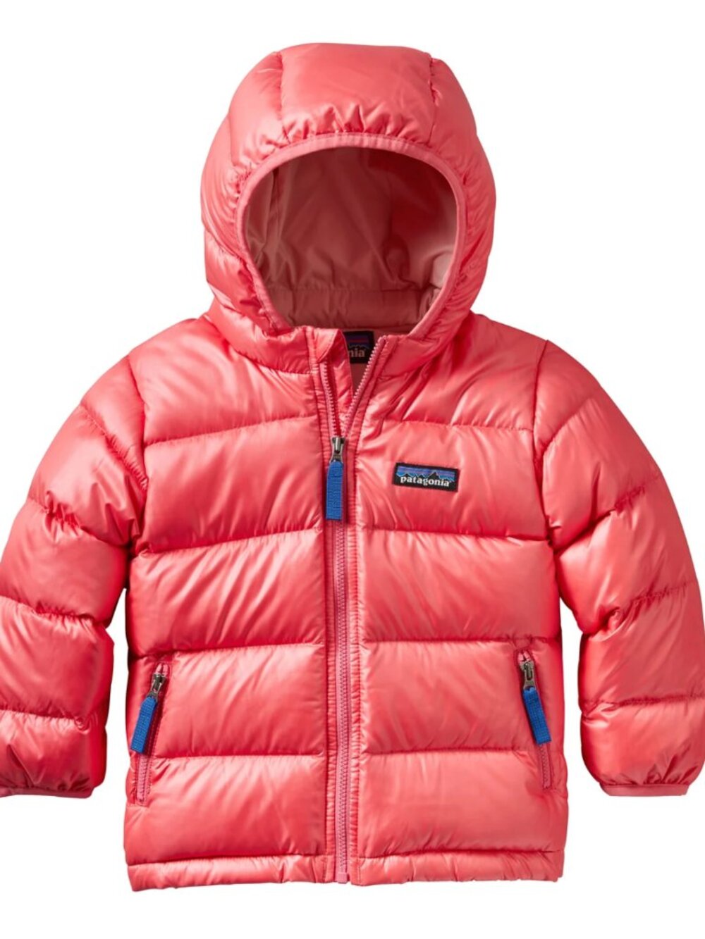 Patagonia Girls Pink Baby Hi-Loft Down Sweater Hoody | 18 months